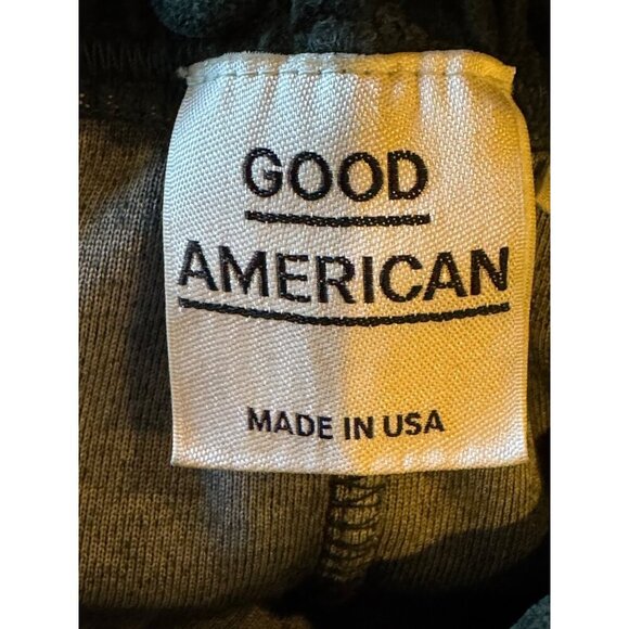 Good American Pants Women Medium Emerald Green Twisted Seam Velour Joggers‎ - Picture 8 of 10